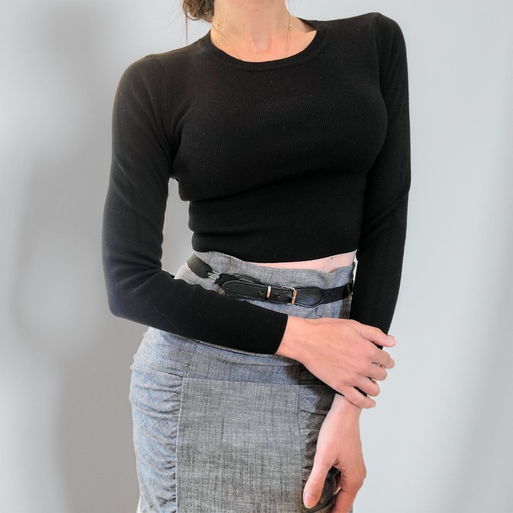 Cropped Knit Top